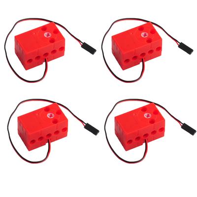 4 Geekservo 360° Gradient Servers, Programmable Dual Output Servers (bit) DIY Tech Building Bricks