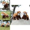 Red Panda Raccoon Plush Toy Soft Stuffed Animal With Pp Cotton Filling For Gift And Comfort