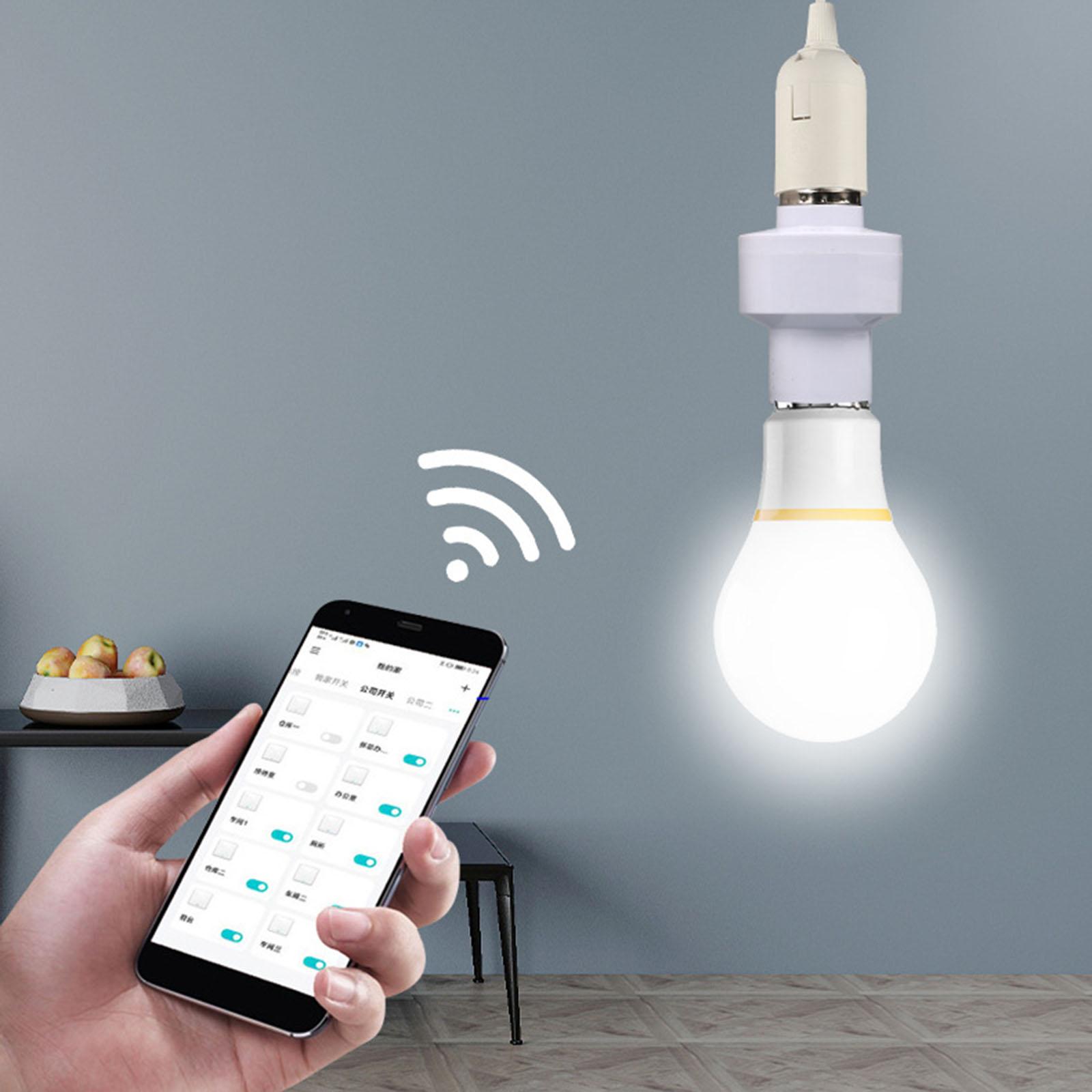 

SmartLights Беспроводные BT-совместимые патроны E27 для ламп Светодиодные лампы Адаптеры Розетка для ламп Управление через Link Главная