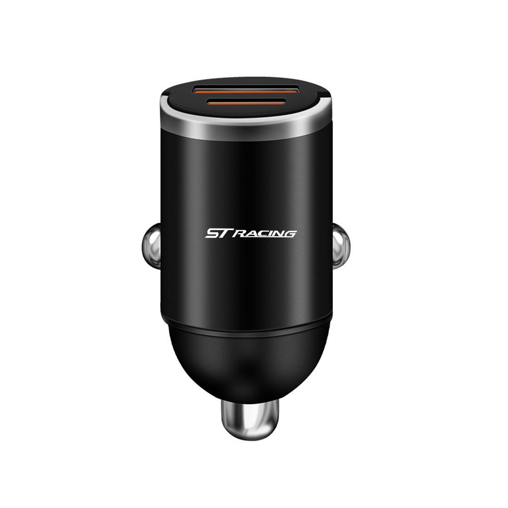 Car Fast Charger USB Type-C Ports Power Adapter Valve Cap For Ford Focus 2 3 MK2 MK3 MK5 Fiesta Mondeo Fusion Escape Shelby ST