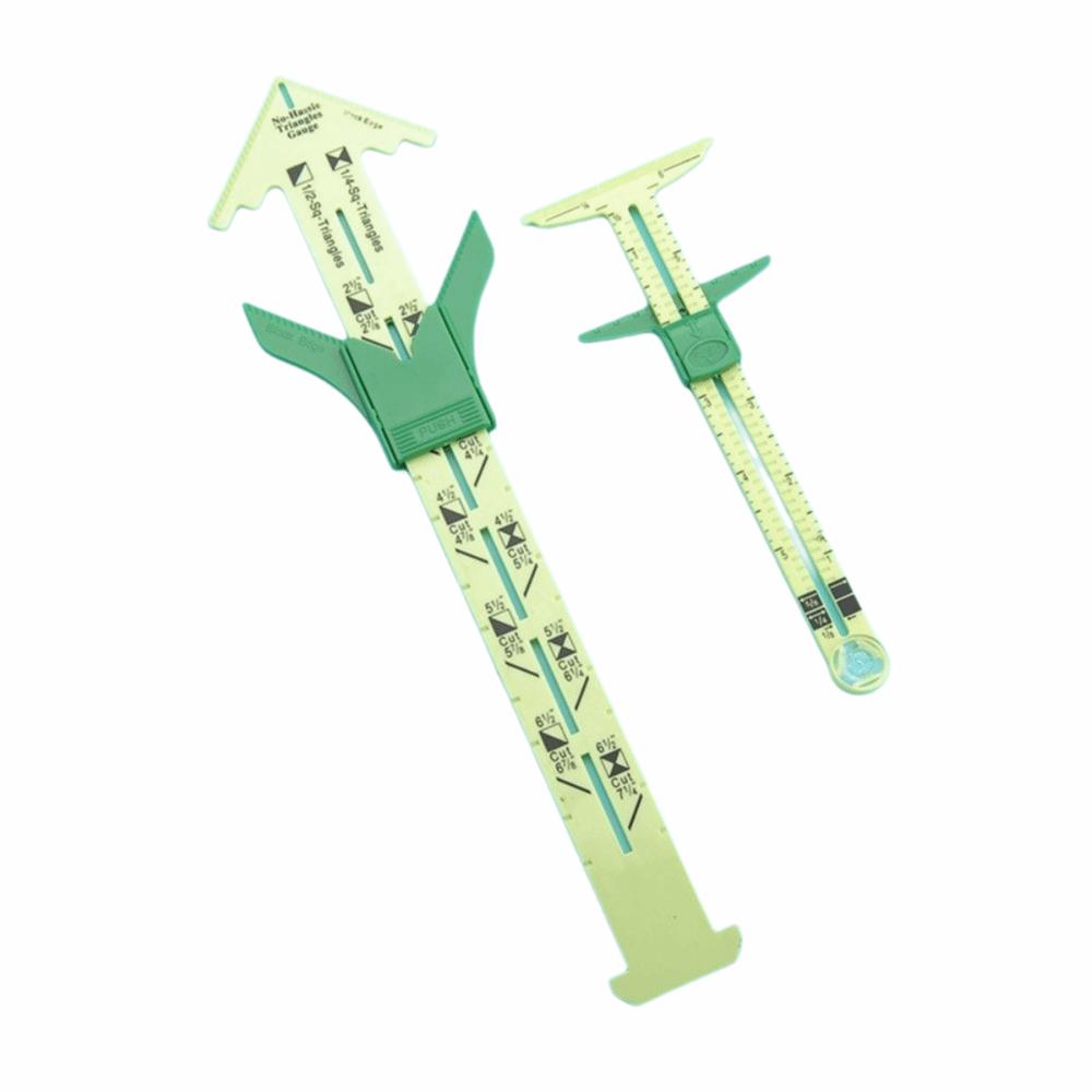 High Quality 5-in-1 Sewing Ruler Multifunctional Sliding Tailor Ruler Plastic T-shaped Measuring Sewing Tool Home DIY