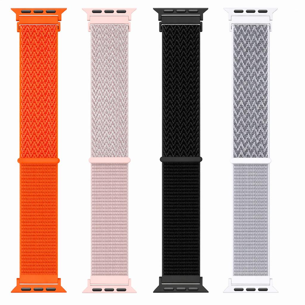 Nylon Loop Strap for Apple Watch Bands 46mm 42mm 44mm 40mm 41 45mm Patterned Bracelet Correa iwatch 11 10 SE 9 8 7 Ultra3 2 49mm 3