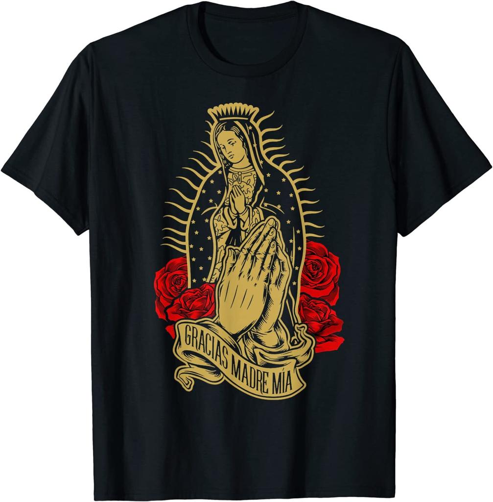 New Limited Our Lady Virgen De Guadalupe Virgin Mary Gracias Madre Mía T-Shirt