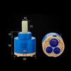 Hot And Cold Faucet Valve Core Mixing Valve Kitchen Basin Brass Abs Shower Faucet Column Ceramic Disc Cartridge Mixing Valve