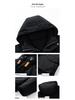 Men's Trendy Workwear Hooded Winter Down Jacket with Multi-Pockets
