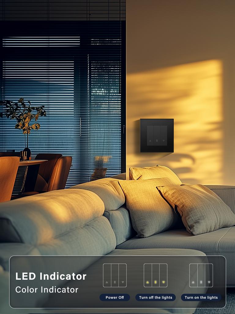 Comutatoare Smart BSEED Wifi pentru Jaluzele Luminoase Controller Jaluzele Suport Aplicație Smart Tuya Plus Prize Electrice Normale UE Panouri de Sticlă USBC