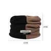 Winter Double-Layer Thick Warm Scarf Outdoor Cycling Men And Women Color Matching Cold-Proof Scarf