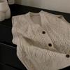 New Women's Knit Cardigan, Vest Vest, Women's Idea Tulle Layered Loose Casual Single-breasted Top