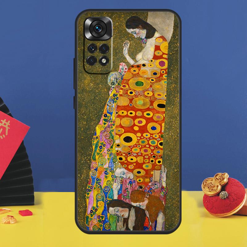 Gustav Klimt Abstract painting Phone Case For Xiaomi Redmi Note 14 Pro 13 12 11 9 10 15 Pro Plus 10C 12C 14C 13C 15C Cover