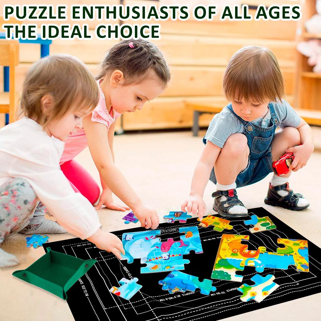 Puzzles Mat Jigsaw Roll Felt Mat Play Mat Puzzles Blanket For Up To 2000 Pieces Puzzle Accessories Portable Travel Storage Bag