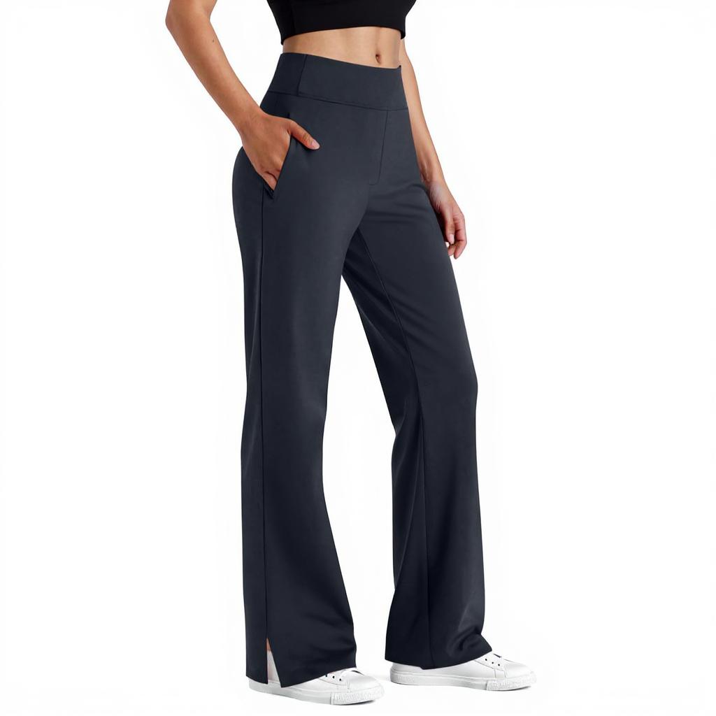 Womens Wide Leg Yoga Pants Casual Fashion Sweatpants High Waist Comfy Loose Trousers With Pockets