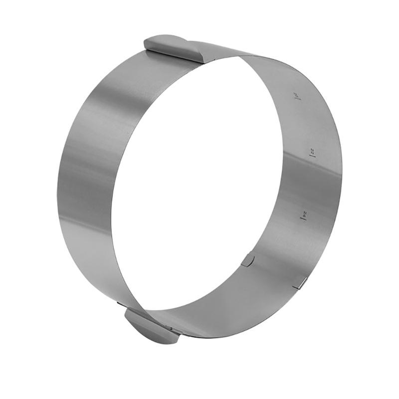 Verstellbare Edelstahl Kuchenformen Ringe Kuchen Mousses Ringe Kreisformen Kuchen Dekorationsformen Backringe