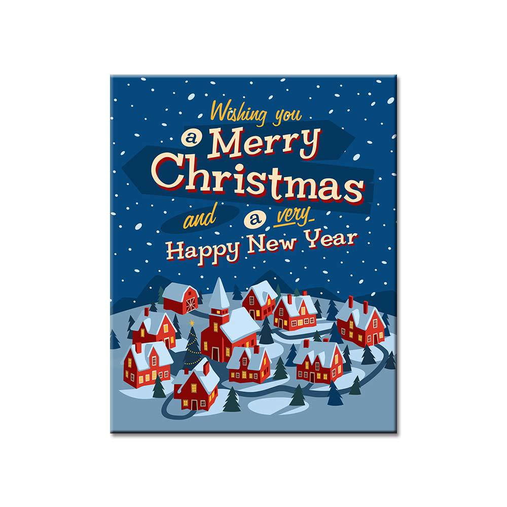 Merry Christmas Gift Art Canvas Painting Living Room Decorative Oil Painting Posters and Prints Wall Pictures for Living Room