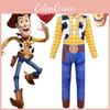 Colorful Toy Story 4 Woody Cosplay Costume For Kids Featuring Long Sleeves Jumpsuit