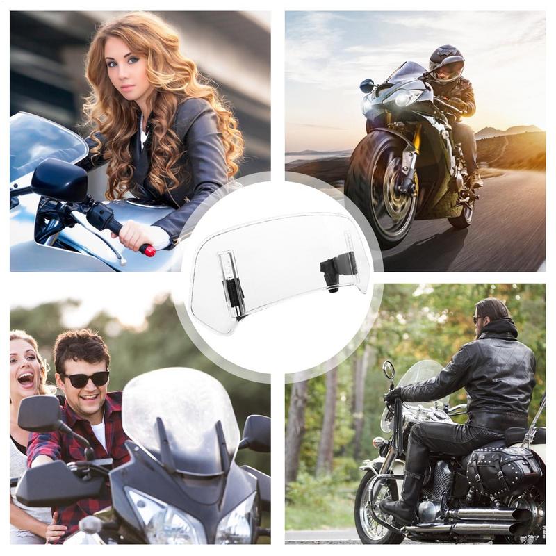 Extensie Universală Parbriz Motocicletă Spoiler Reglabil cu Cleme Deflector Parbriz pentru Motocicletă Motocicletă Motorcross