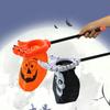 Bolsa de Doces de Abóbora de Halloween e Caveira Mão Bolsa de Travessuras ou Gostosuras para Crianças Acessório de Festa Assustador Adereços de Halloween para Crianças
