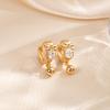 Rhinestone Moissanite Pendant Earrings - Luxurious Handmade High-Fashion Style