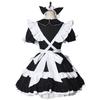 Cute Lolita Bunny Maid Cosplay Dress - Black & White