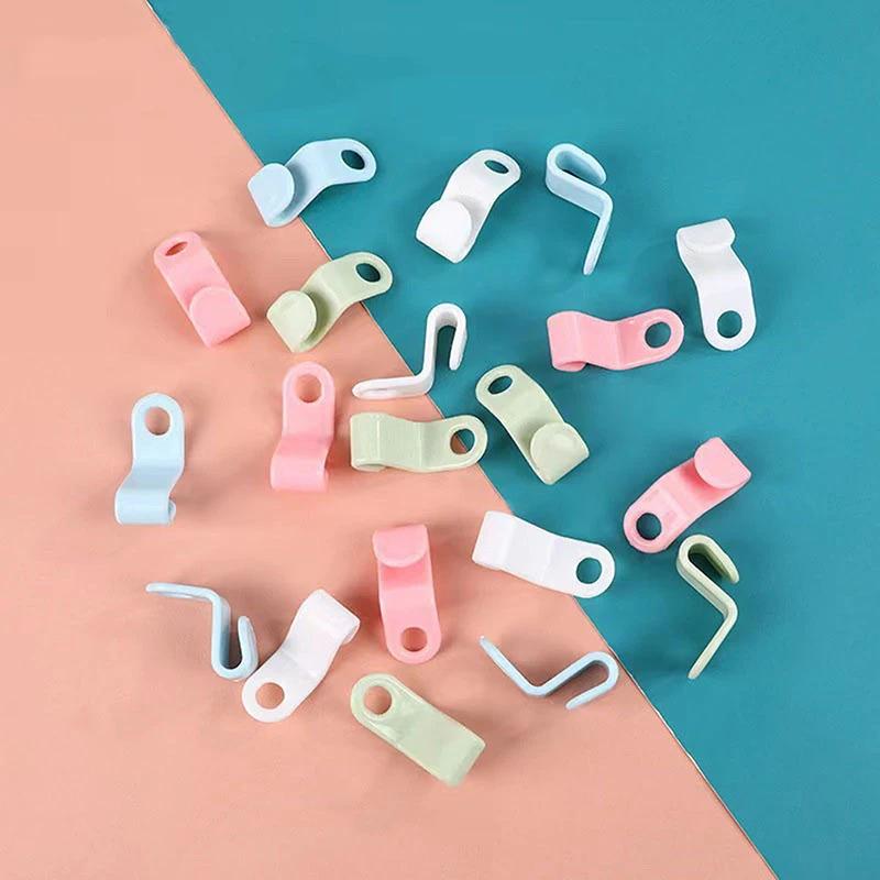 20/40pcs Wardrobe Hanger Hooks Organizer Connect Multifunction Cascading Plastic Bedroom Wardrobe Storage Space Saving Coat Hook