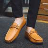 Fashion New Mens Loafers Handmade Leather Shoes Men Tennis Casual Driving Flats Slip On Boat Shoes Plus Size  Mokassin Lazy Shoes