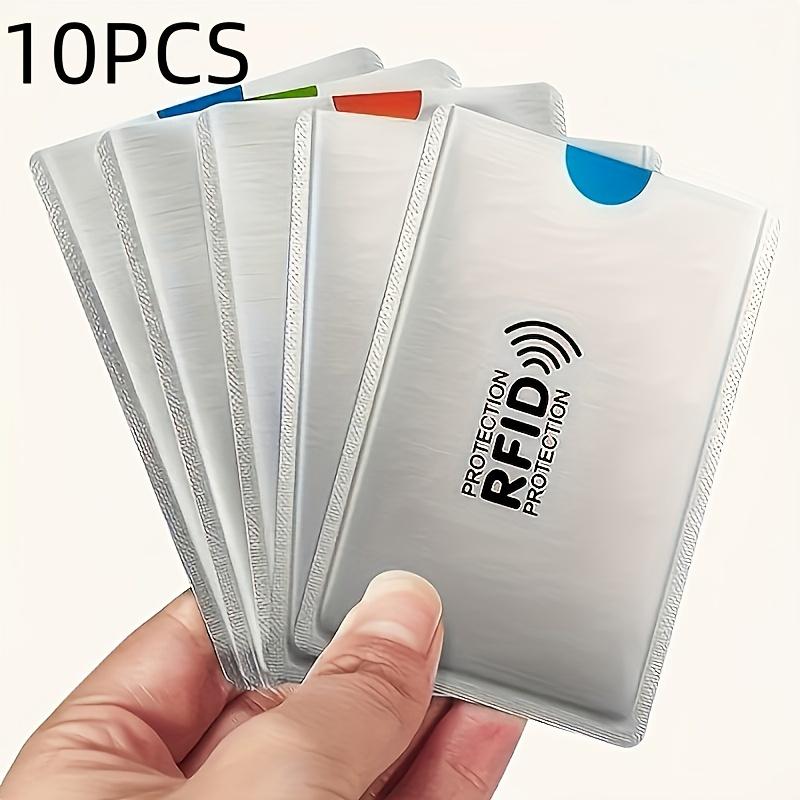 

10Pcs RFID Blocking Card Sleeves Anti-Theft NFC Shielded ID Credit Card Protectors Geometric Card Holder Card Organizer Bag