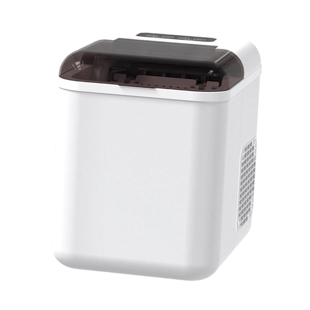 Ice Maker Machine Mini Automatic Making for Office Party Kitchen White