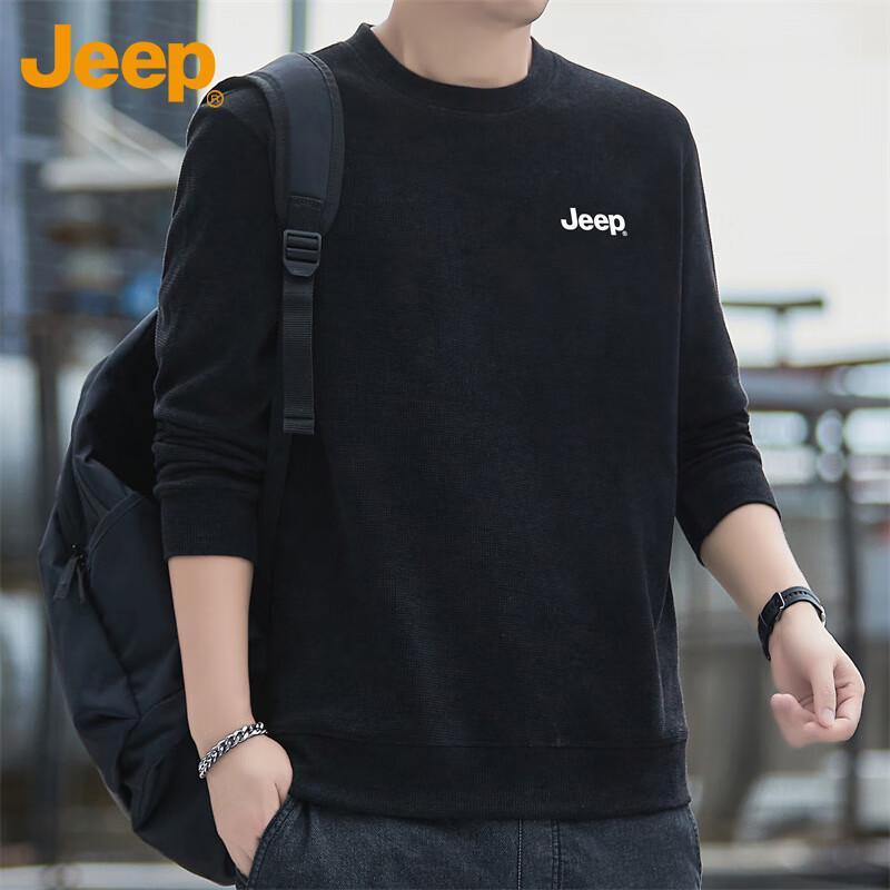 JEEP Men's Crew Neck Casual Sweatshirt