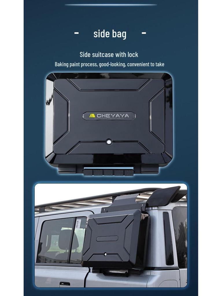 Equation Leopard Roof Rack Frame Extension with Folding Ladder for Off-road Modification