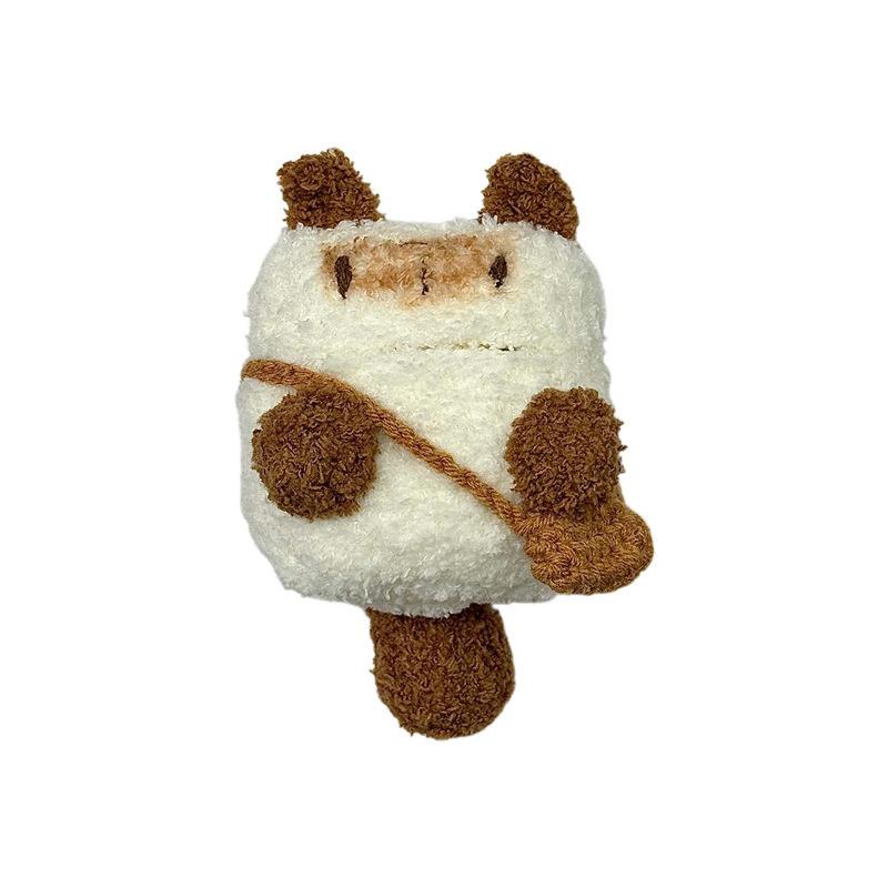 Plush backpack white cat for AirPods 1 apple bluetooth wireless headset cover 1/1/1 generation pro1 knitting