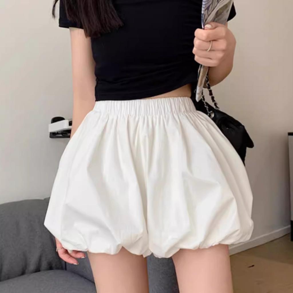 Women's High Waist A-Line Mini Skirt Solid Color Tiered Tulle Puffy Balloon Skirt