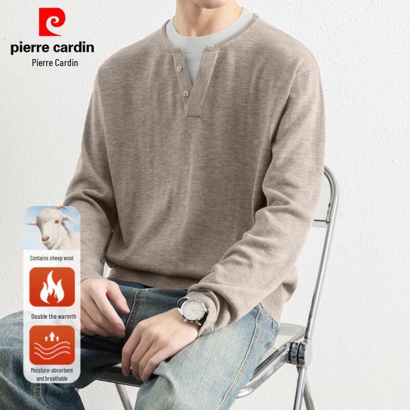 Pierre Cardin Men's Crew Neck Solid Knit Sweater