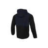 Nike Logo Embroidered Patchwork Woven Fleece-Lined Training Hooded Jacket Men Outerwear Navy-Blue FB8823-010