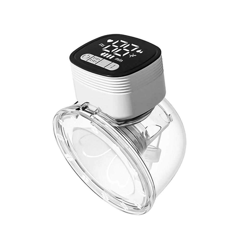 

Переносной молокоотсос Портативный электрический молокоотсос для грудного вскармливания без помощи рук 4 режима 9 всасывания белый