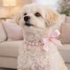 Bling Pet Pearl Necklace Simulated Pearl Pet Simulated Pearl Collar Cat Princess Collars  Outdoor