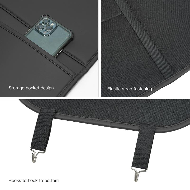 Car Seat Back Anti Kick Mat Seatback Pad Protectors Cover Leather Interior For BMW Performance E90 F20 E46 E60 E70 E39 E36 X5 X6