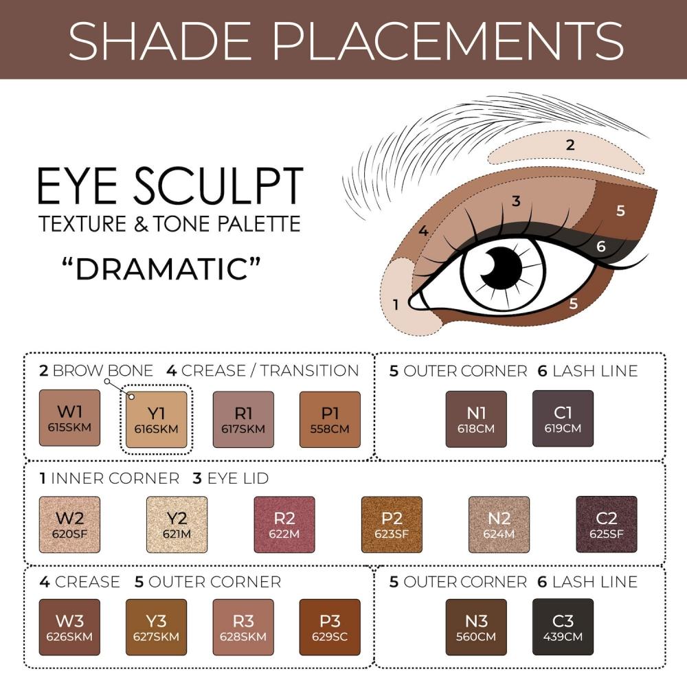 Natasha Denona Eye Sculpt Texture   Tone Eyeshadow Palette Dramatic