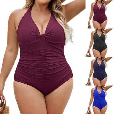 Traje de baño casual de una pieza para mujer