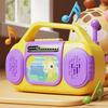 Dětské multifunkční rádiové hračky s hudbou, světlem, nahráváním, 6 anglických písniček, pro batolata, chlapce, dívky, kreslené žirafy, dinosauři, rádiové vzdělávací hračky