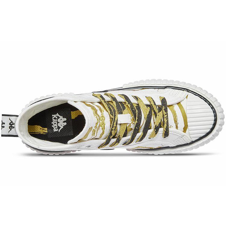 Kappa Artist Collaboration Series Five Elements Gold High-Top Sneakers Unisex sneakers White K09Y5VS83-012