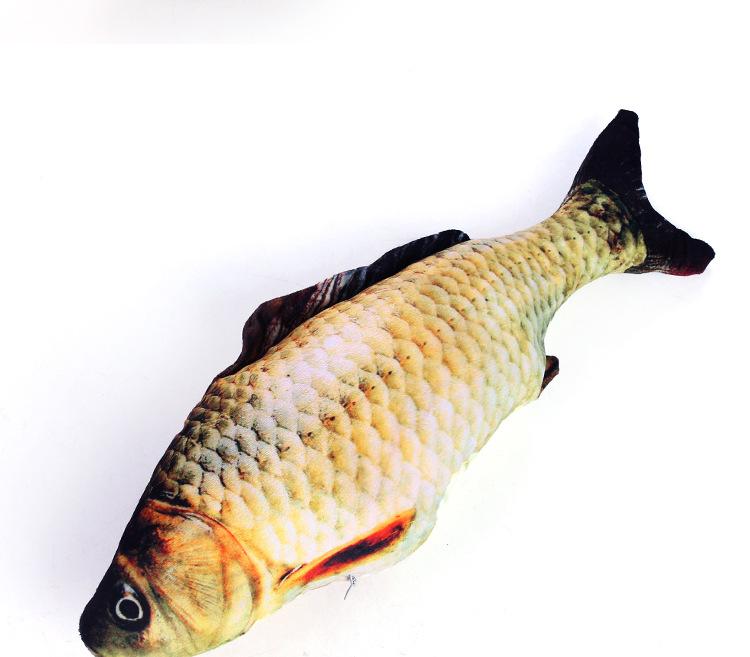High Quality Electric Simulation Moving Fish Cat Toy With Catnip USB Charging Flappy Fish Toy Cat Interactive Toy