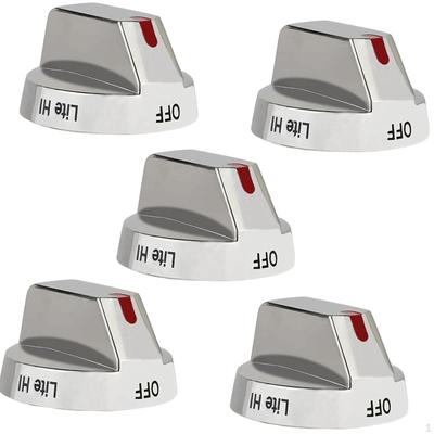 5Pcs Cooktop Knobs Burner Upgrade Replacement Sturdy Control Dial Knob Gas
