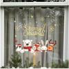 Christmas Window Stickers Santa Claus Stickers Merry Christmas Decoration for Home Gift