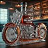 Sticlă de Whisky Formă Motocicletă 11 Oz Carafa de Sticlă Noutate Gravură 3D Creativă Pentru Bărbați Motociclist/iubitor de alcool Colecționar-jinmu3_siasd