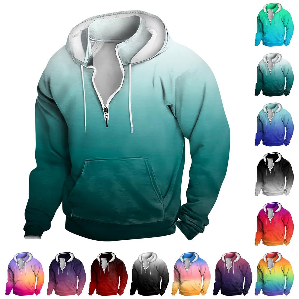 Frühlings- und Herren-Sweatshirt mit Stehkragen ist ein lässiges Outdoor-Pullover-Oberteil