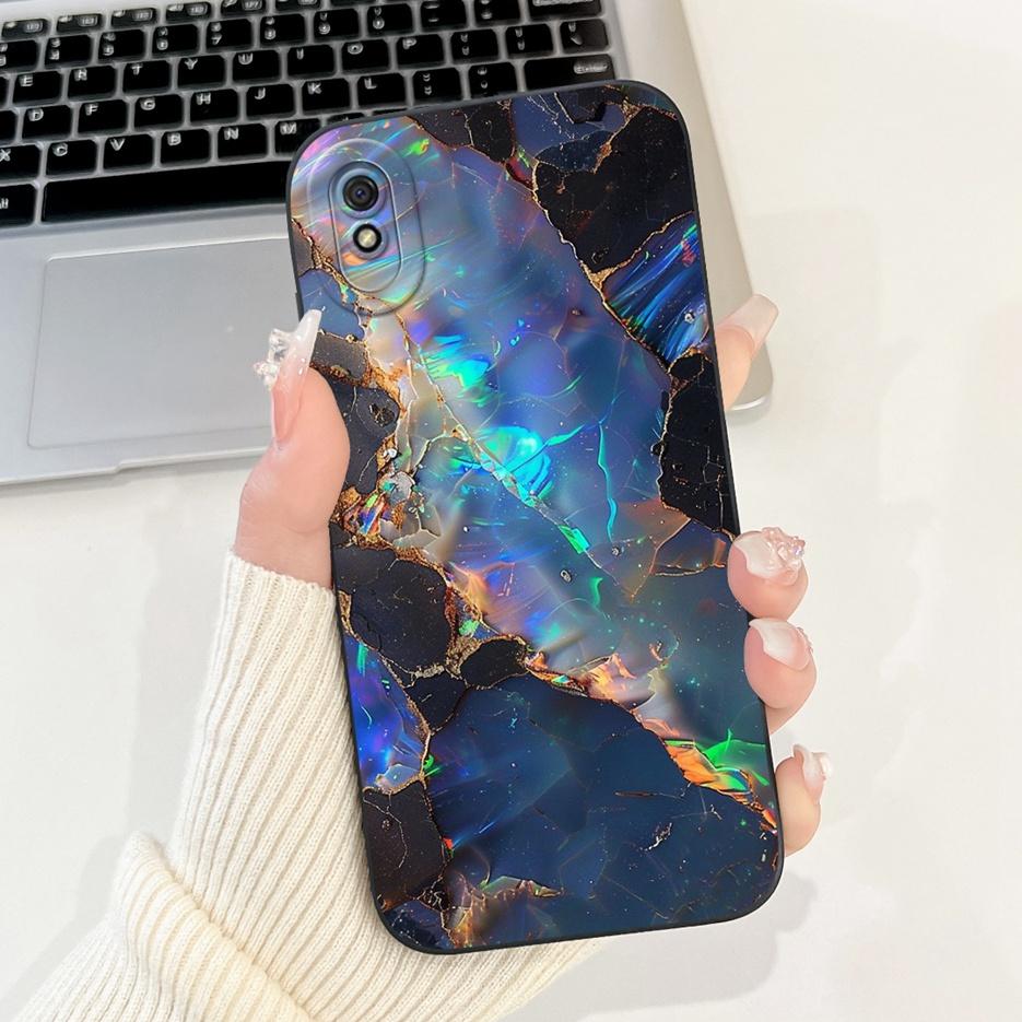 For Xiaomi Redmi 9A Case Luxury Flowers Candy Painted Cover 6.53'' Soft Silicone Phone Case For Redmi 9AT 9A Redmi9A Fundas Capa