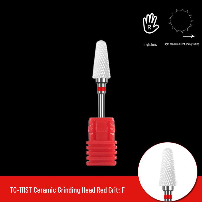 Single Bullet-Shaped Ceramic Nail Grinding Head 2.35