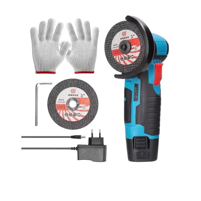 12V Rechargeable Mini Angle Grinder & Polisher, 3-Inch Lithium Battery