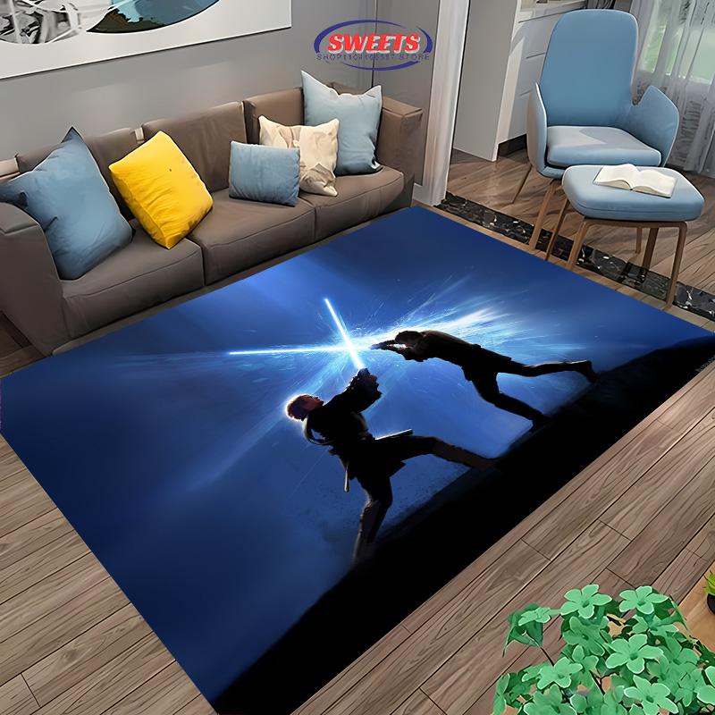 New Shelves! 3D Classic Movie Theme Carpet, Living Room Bedroom Office Children's Room of Choice, Non-slip Machine Washable Mat