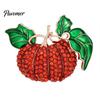 Harvest Festival Brooch Rhinestone Pumpkin Brooch, Lapel Pin for Halloween Thanksgiving Women Festival, Autumn Clothing Accessory Suits Coats