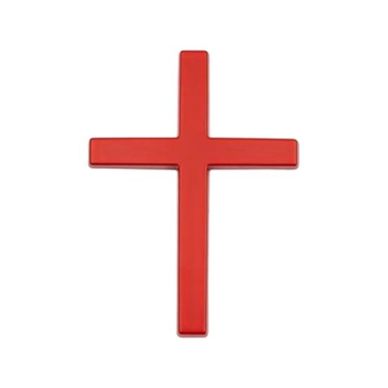 

Христианская наклейка на автомобиль 3D значок самоклеящаяся эмблема из сплава наклейка для кузова крыла хвоста для покрытия царапин металлическая автоаксессуар 1pc красный